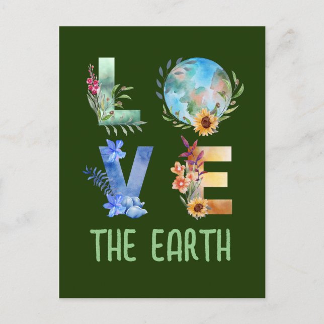 CARTÃO POSTAL AMAR A TERRA (Frente)