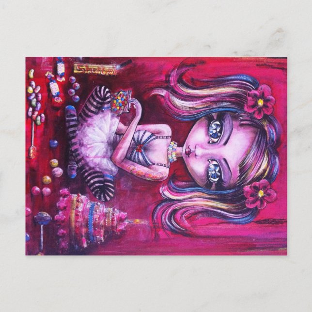 Cartão Postal Amar Olhos Doce (Frente)