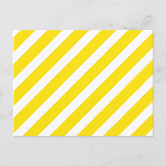 Cartão Postal Amarelo básico da listra 1 (Frente)