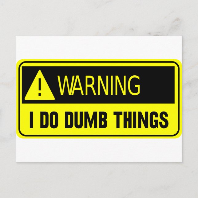 CARTÃO POSTAL AMARELO DUMB (Frente)