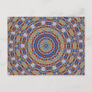 Cartão Postal Amarelo Mandala