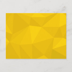 Cartão Postal Amarelo, moderno, legal, tendências, arte geométri