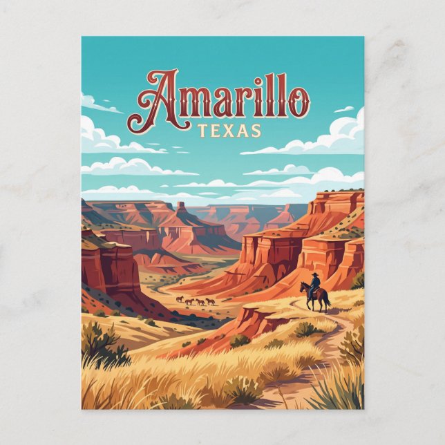 Cartão Postal Amarillo, Texas (Frente)