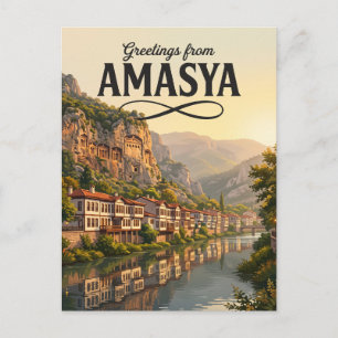 Cartão Postal Amasya Turquia
