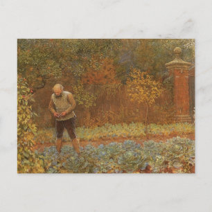 Cartão Postal Amateur (Coachman & Cabbages) por Frederick Walker