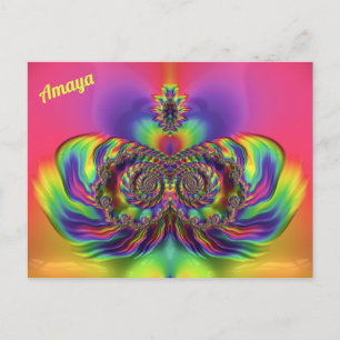 Cartão Postal AMAYA ~ Padrão de Design 3D ~ Múltiplas Cores ~