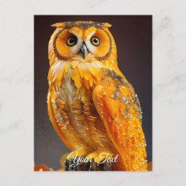 Cartão Postal Amber Owl.