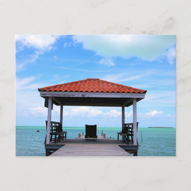 Cartão Postal Ambergris Caye Secret Beach (Frente)