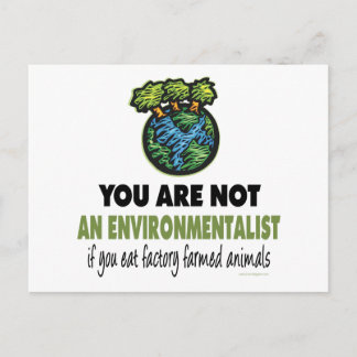 Cartão Postal Ambientalista = Vegan, Vegetariana