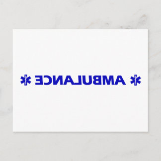 Cartão Postal Ambulância (para trás)