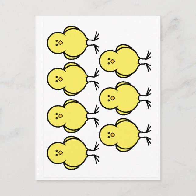 Cartão Postal Ame Aqueles Peeps (Frente)