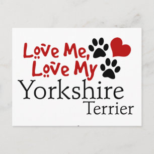 Cartão Postal Ame-me, Ame meu Yorkshire Terrier