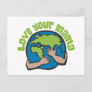 Cartão Postal Ame o seu Reciclar do Ambiente Planeta Terra