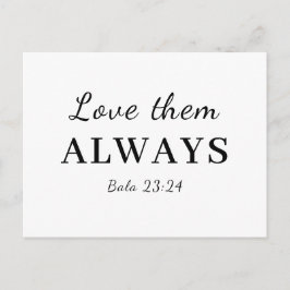 Cartão Postal Ame-os de Qualquer Forma Luke 23:34 Design