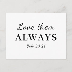 Cartão Postal Ame-os de Qualquer Forma Luke 23:34 Design