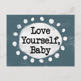 Cartão Postal Ame-Se Bebê - Cartão-postal de Cinza