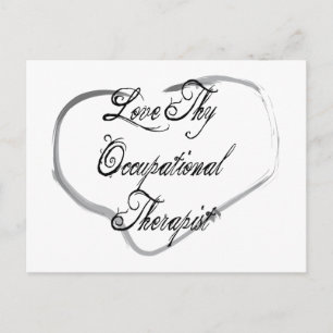 Cartão Postal Ame Seu Terapista Ocupacional