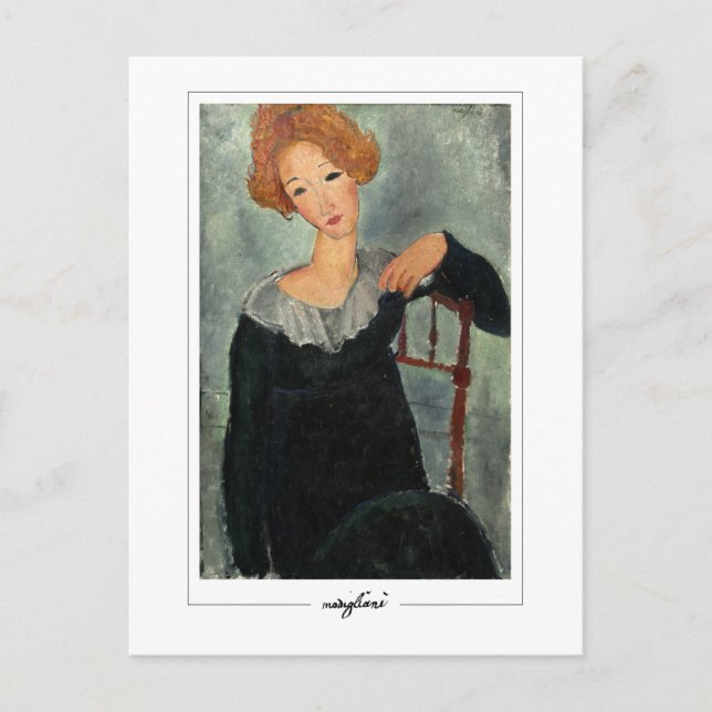 Cartão Postal Amedeo Modigliani #12 - Arte fina (Frente)