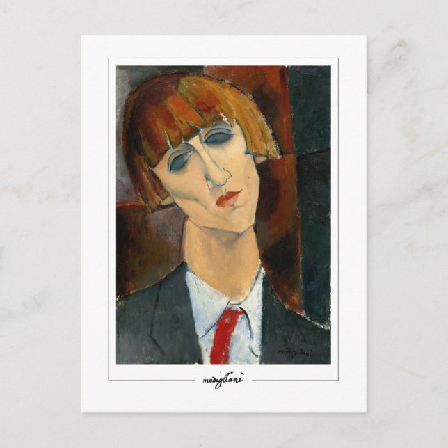 Cartão Postal Amedeo Modigliani #2 - Arte Fina (Frente)