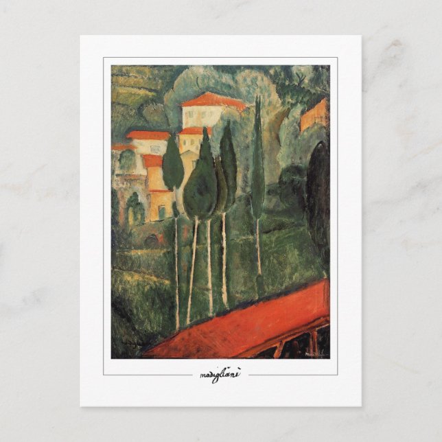Cartão Postal Amedeo Modigliani #334 - Arte Fina (Frente)