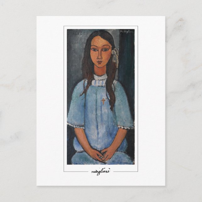 Cartão Postal Amedeo Modigliani #5 - Arte Fina (Frente)
