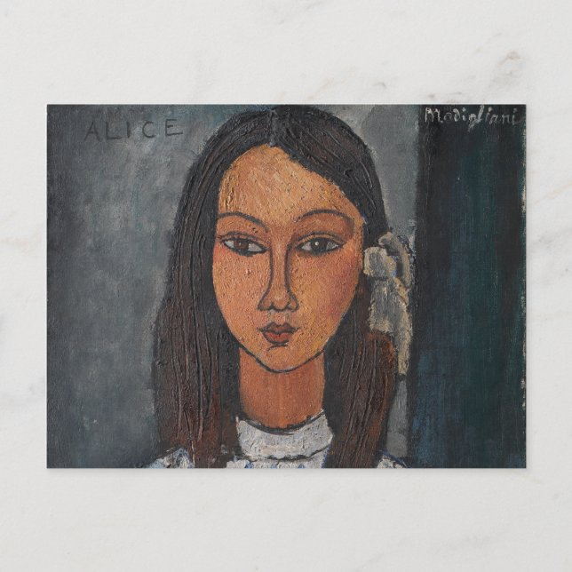 Cartão Postal Amedeo Modigliani - Alice (Frente)