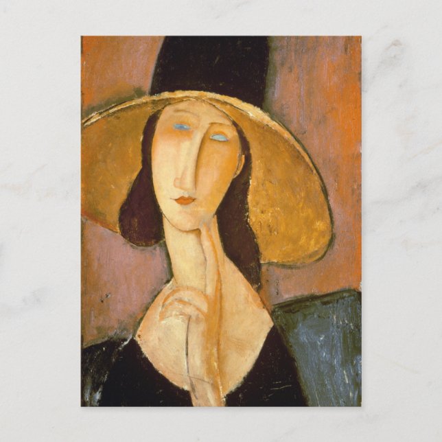 Cartão Postal Amedeo Modigliani - Chefe De Mulher (Frente)