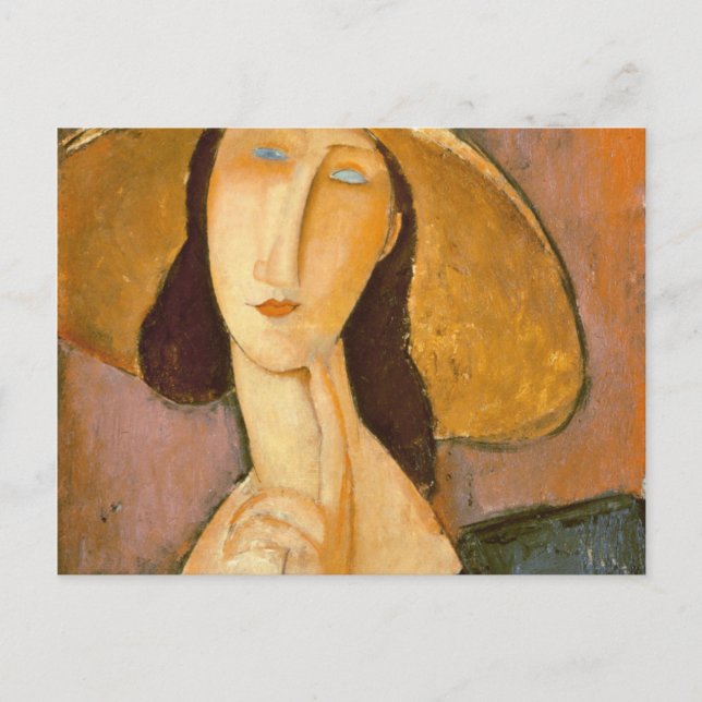 Cartão Postal Amedeo Modigliani - Chefe De Mulher (Frente)
