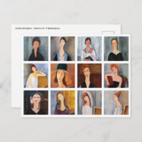 Amedeo Modigliani - Colagem de Obras-Domésticas