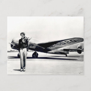 Cartão Postal Amelia Earhart