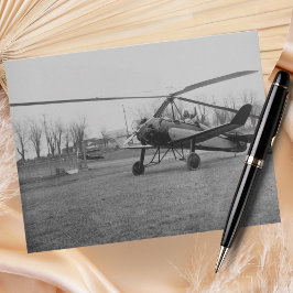 Cartão Postal Amelia Earhart Foto Preto e Branco Aviação Vintage