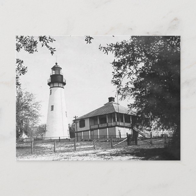 Cartão Postal Amelia Island Lighthouse (Frente)