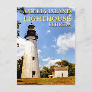 Cartão Postal Amelia Island Lighthouse, Cartão-postal da Flóri