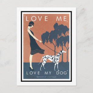 Cartão postal - Amem-me, Amem meu Cão Bernard Clai