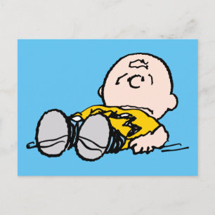 Cartão Postal Amendoins Charlie Brown Caído