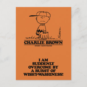Cartão Postal Amendoins   Charlie Brown Jogando Bola