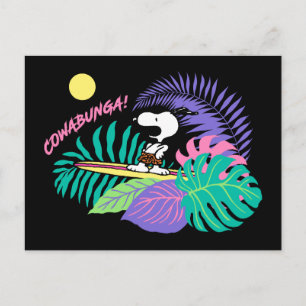 Cartão Postal Amendoins Cowabunga Snoopy