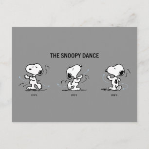 Cartão Postal Amendoins Dança De Snoopy