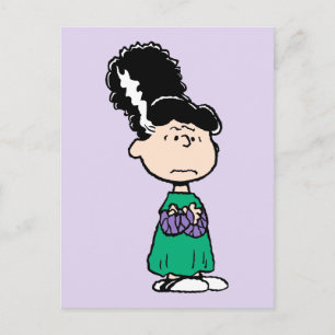 Cartão Postal Amendoins Lucy Noiva de Frankenstein Halloween