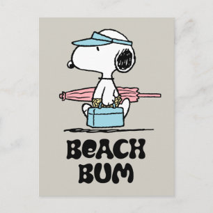 Cartão Postal AMENDOINS   Snoopy Beach Bum