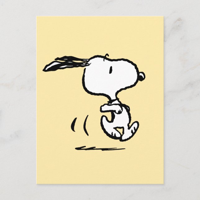 Cartão Postal Amendoins | Snoopy Correndo (Frente)