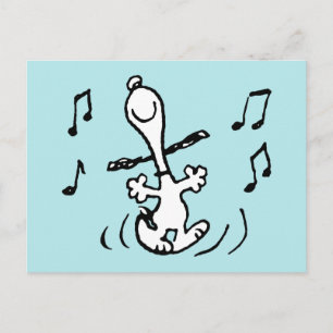 Cartão Postal Amendoins   Snoopy Dancing