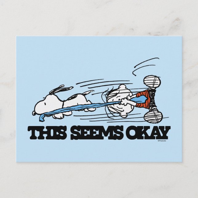 Cartão Postal Amendoins | Snoopy & Linus (Frente)