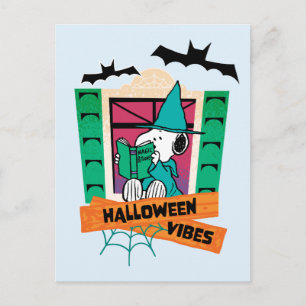 Cartão Postal Amendoins Snoopy Poções Mágicas Halloween