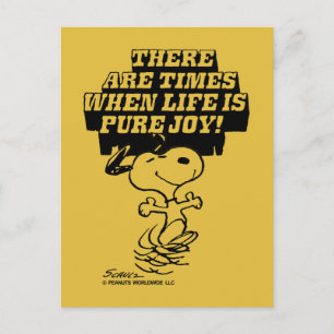 Cartão Postal Amendoins   Snoopy Pura Alegria