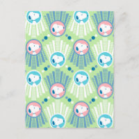Amendoins | Snoopy Verde Menta Padrão Sonhos Deco
