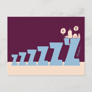 Cartão Postal Amendoins   Snoopy & Woodstock Fazem Soneca