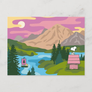 Cartão Postal Amendoins   Snoopy & Woodstock O Grande Ar Livre