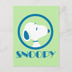 Cartão Postal Amendoins   Sonhos De Deco Azul De Snoopy