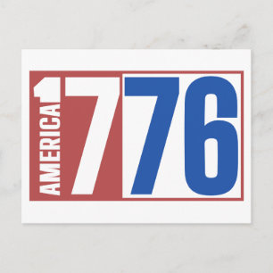 CARTÃO POSTAL AMÉRICA 1776
